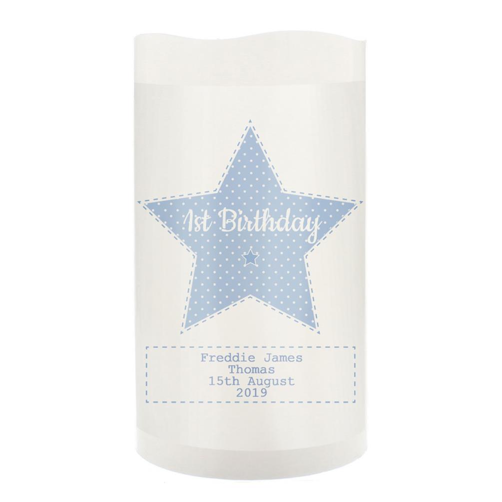 Personalised Baby Boy Nightlight LED Candle £13.49